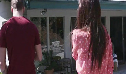 Adorable teenage babe with a cute asshole lets her boyfriend finally fuck her