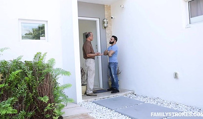 Petite dark skinned brunette teen lets stepbro fuck her while daddy is asleep