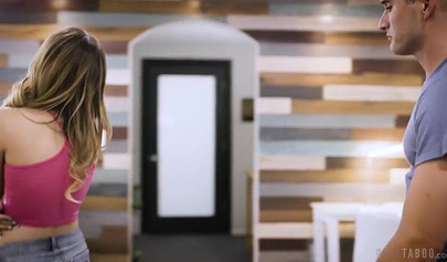 18+ Kristen Scott seduces her friend's boyfriend and lets him cum on her belly