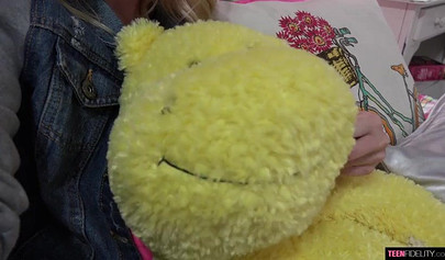 Tiny blonde teen in girly clothes and room is brutally fucked and left pregnant