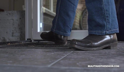 Young blonde teen finally gives in to desperation and fucks an old guy