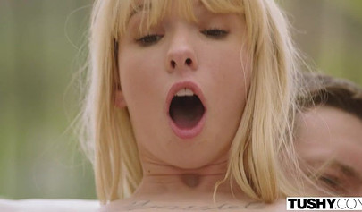 18+ Kenzie Reeves sucks a huge dick and gets her ass totally destroyed with it