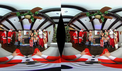 Cute sexy teen Santas decide to steal Christmass