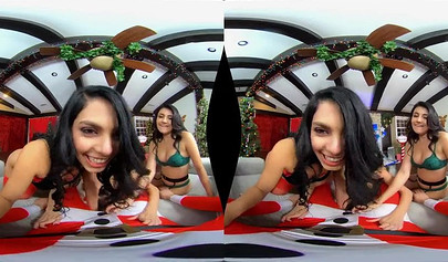 Cute sexy teen Santas decide to steal Christmass