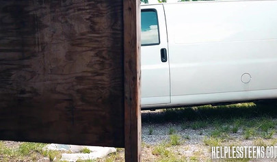 A hot brunette teen gets kidnapped, tied and brutally fucked