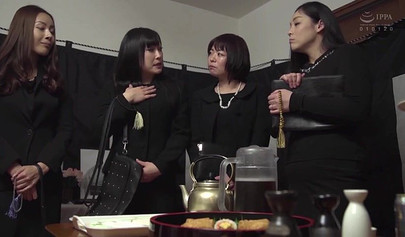 Asian ladies act like teens and turn a sumo match into a fuck fest