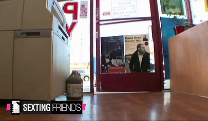 Tattooed blonde teen chokes on a fat black cock before it stretches her tight ass