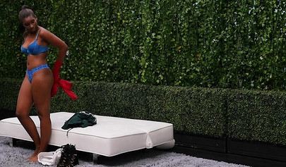 Busty ebony nubile swallows a huge white cock and gets her pussy pounded rough