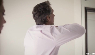 Charming teen Elena Koshka fucks the same older man her mom Sarah Vandella did