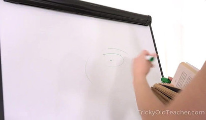 Sexy little schoolgirl teen facefucked before being pounded in both of her holes