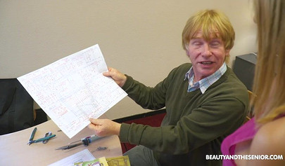 Mature blonde seduces a young blond teen and decides to take his dick inside