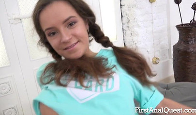 The first few strokes were painful for this teen but then she got used to it