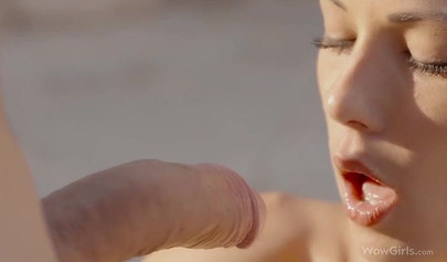 Boxer teen babe turns sparring match into hot steamy sex round and swallows cum