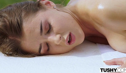 Teen gets pinned down and her tight pussy gets drilled by hung hot lover's cock