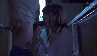 Submissive Asian cutie has her bedroom invaded and her tits are then sucked on