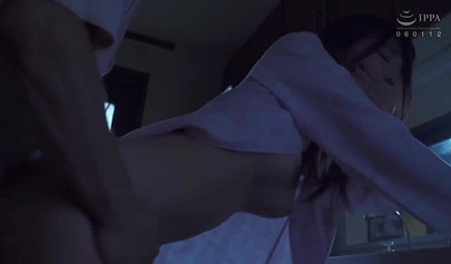 Submissive Asian cutie has her bedroom invaded and her tits are then sucked on