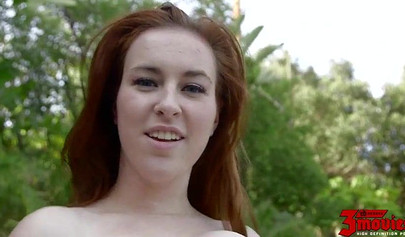 Sweet teen Jessie Parker gets fucked like a bitch she truly is and gobbles cum