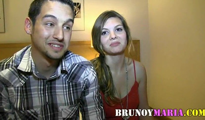 Teenage couple rent a room and spent the night fucking in there monkey style