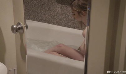 Astonishing blonde teen with perfect tits fucked hard before swallowing his cum