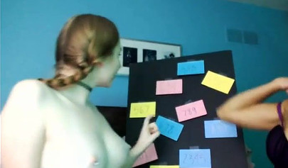 Teen enjoys having a cock inside of her mouth but she enjoys some pussy as well