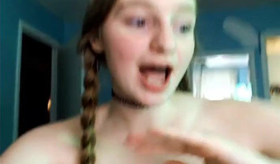 Teen enjoys having a cock inside of her mouth but she enjoys some pussy as well