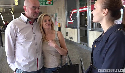 Blonde girl and her teen friend enjoy taking mature men deep inside of them