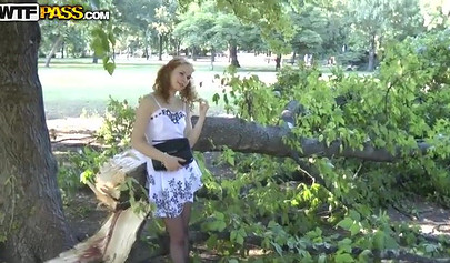 Fat ass of teen gets absolutely destroyed by a horny stud with a big fat dick