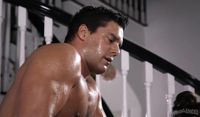 Nympho teen is all tied up and her pussy gets drilled hard by her horny partner