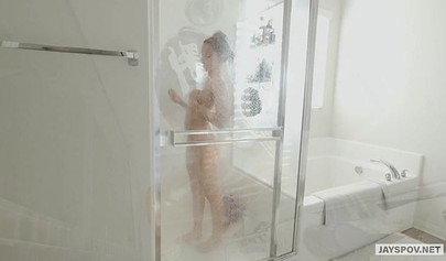 Getting that tight little pussy filled up with her step brothers warm thick cum