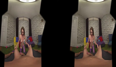 Tiny teen tries sucking on a massive cock but she ends up choking on it harshly