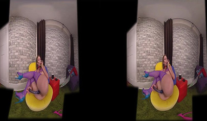 Tiny teen tries sucking on a massive cock but she ends up choking on it harshly