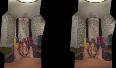 Tiny teen tries sucking on a massive cock but she ends up choking on it harshly