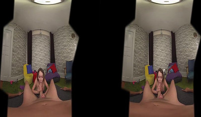 Tiny teen tries sucking on a massive cock but she ends up choking on it harshly