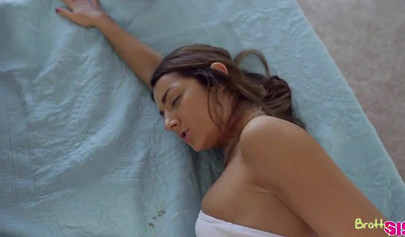 Teen nympho drops down to her knees and takes a fat cock inside of her cute face