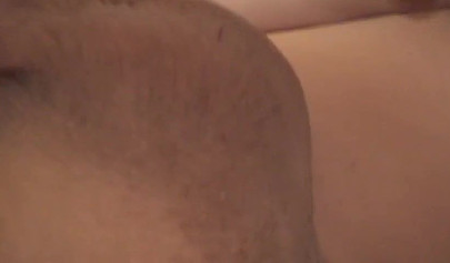 Teen with cute face and small titties grips a fat cock and sucks on it real hard