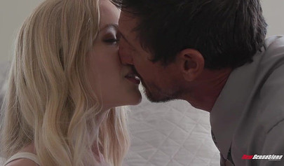 Tight teen is so horny that her lovers dick isn't enough so she uses a toy too