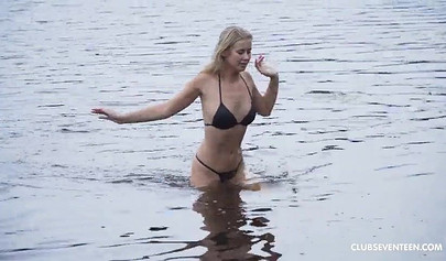 Teen picked up by horny stud and fucked hard in the outdoors missionary position