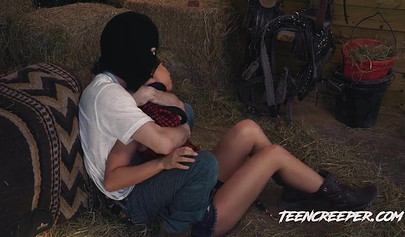 Teen kneels for her lover and sucks him off but then proceeds to doggystyle him