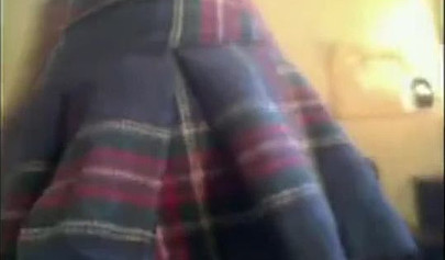 Fit amateur teenie schoolgirl with a perfect body strips naked and rubs her pussy