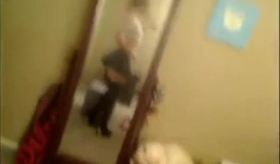 Fit amateur teenie schoolgirl with a perfect body strips naked and rubs her pussy