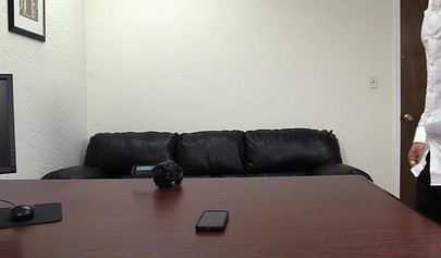 Amateur blonde teen strips naked and gets fucked deep and hard during casting