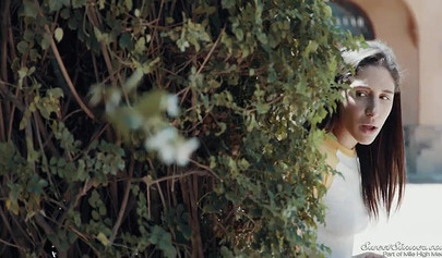 Pretty blonde teen slobbers on a big hard cock and gets her tight pussy hammered