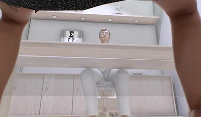 Dark-skinned teenie with perfect round tits has her pussy hammered by a big cock