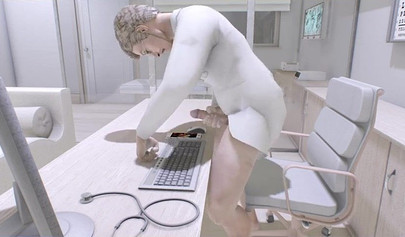 Dark-skinned teenie with perfect round tits has her pussy hammered by a big cock