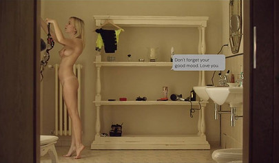 Two sensual blonde teen lesbians with amazing bodies lick and fuck each other