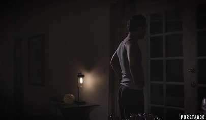 Beautiful brunette teen gets her tight little pussy pounded before swallowing cum