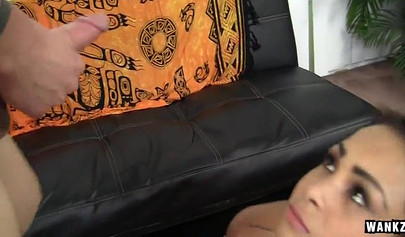 Hot teen girl Gulliana Alexis gets banged in her cunt and she loves the feeling