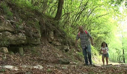 Young teen slammed in the woods by her old trainer and she loves the feeling