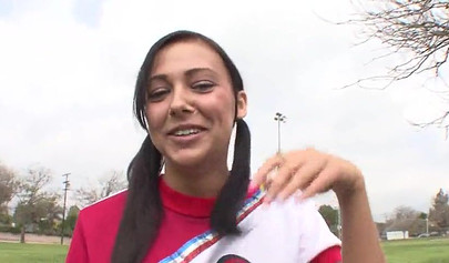 Sexy little brunette teen slut Ivy Winters enjoys riding huge dicks in her cunt