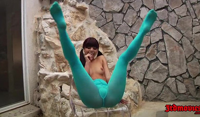 Gina Valentine gets her tight little teen pussy pounded real hard and loves it